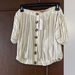 AE cropped halter blouse. NWT